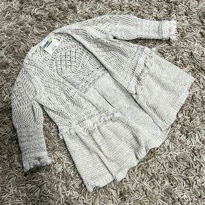 Crocheted Fringe Cardigan